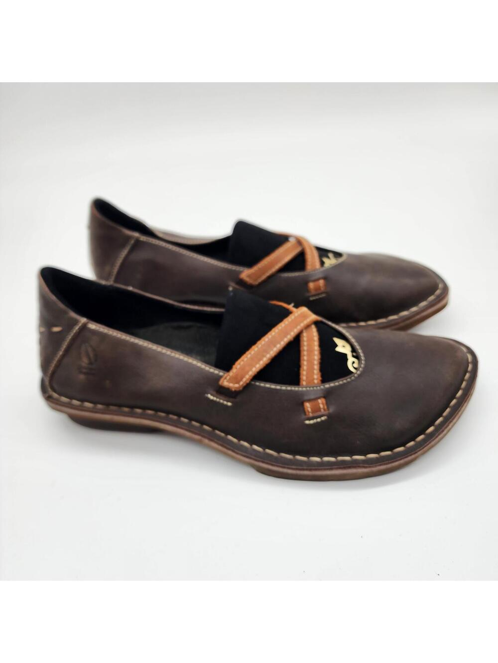 Flawless Sergio Tomani: brown mary jane leather loafers 42 10.5 - 11